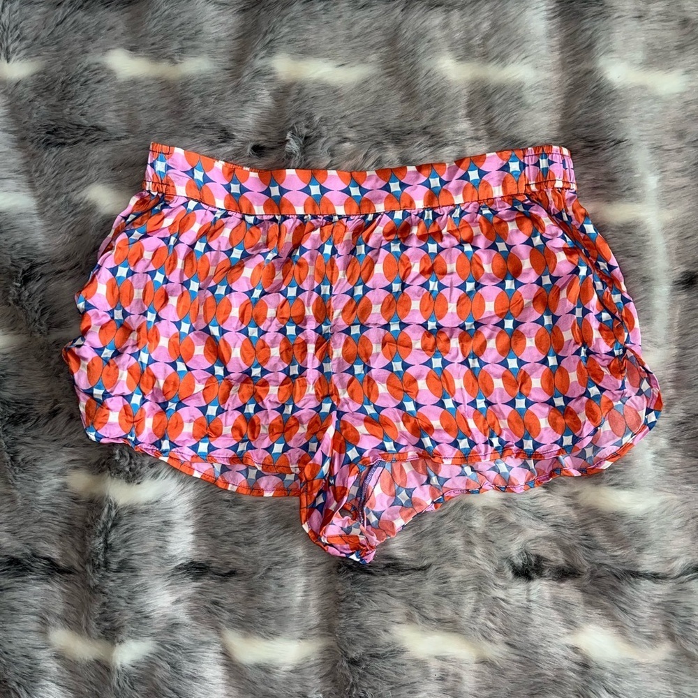 Anthropologie the Lilly geometric pj Shorts sz large L - Picture 3 of 8